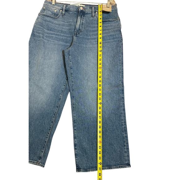 Madewell The Perfect Vintage Wide Leg Jean Full Length Size 32P Blue Wash NWT - Picture 7 of 14